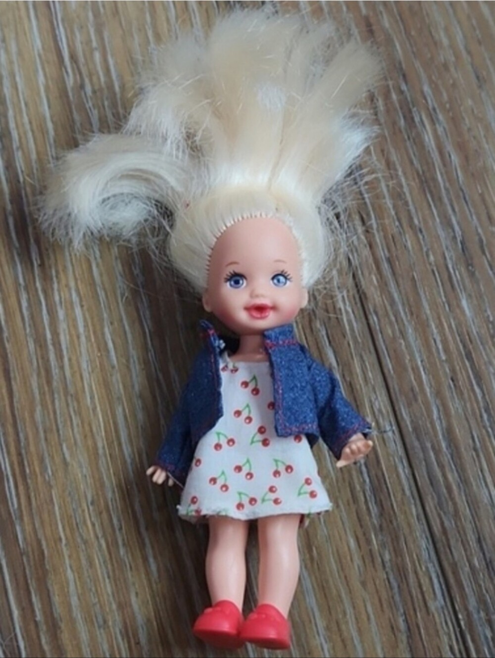 Vintage Kelly Barbie Doll Cherry Dress